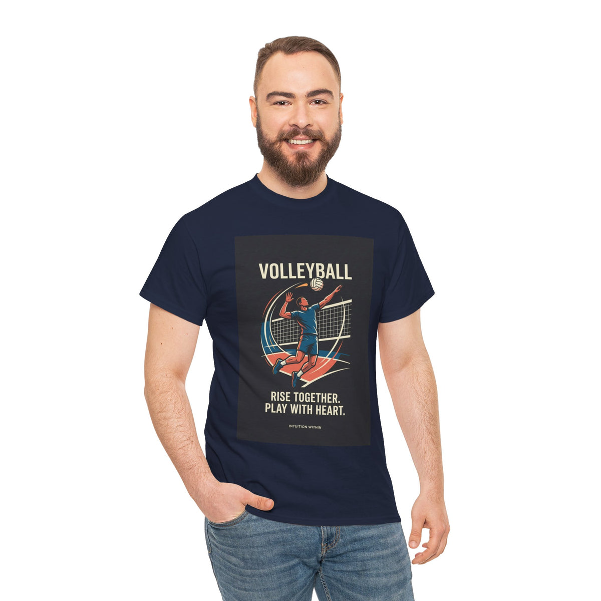 Rise Together, Play with Heart Volleyball T-Shirt