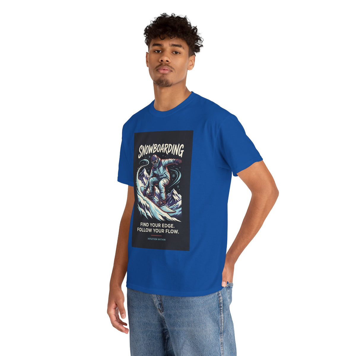 Find Your Edge, Follow Your Flow Snowboarding T-Shirt