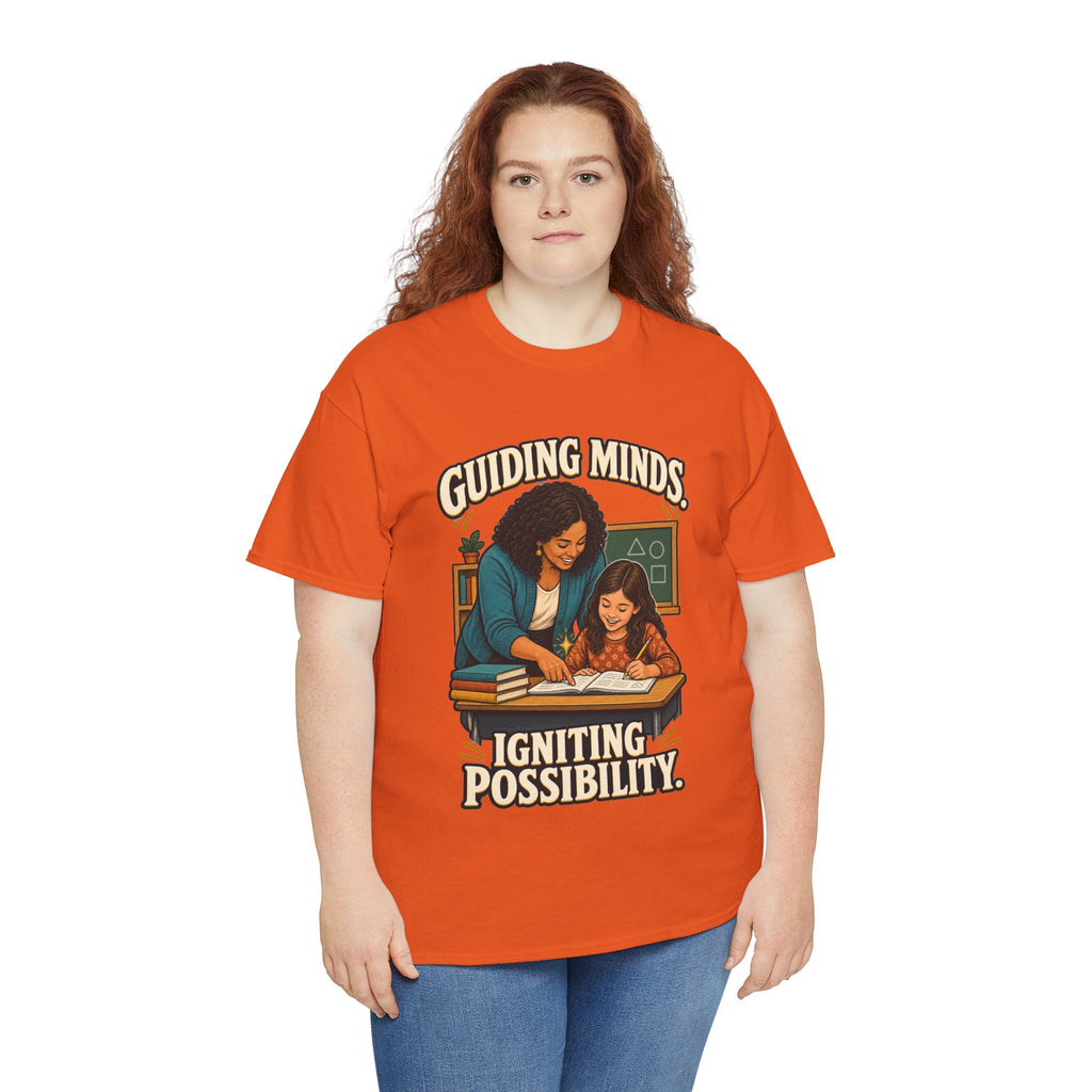 Guiding Minds, Igniting Possibility T-Shirt | Teacher Tribute