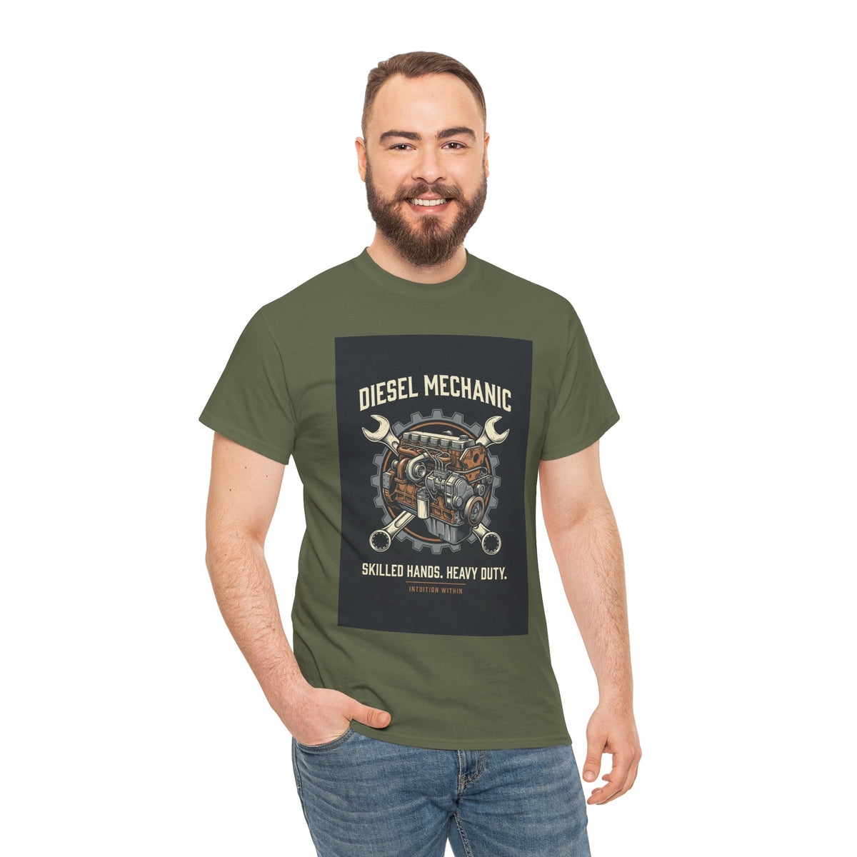 Skilled Hands, Heavy Duty Diesel Mechanic T-Shirt
