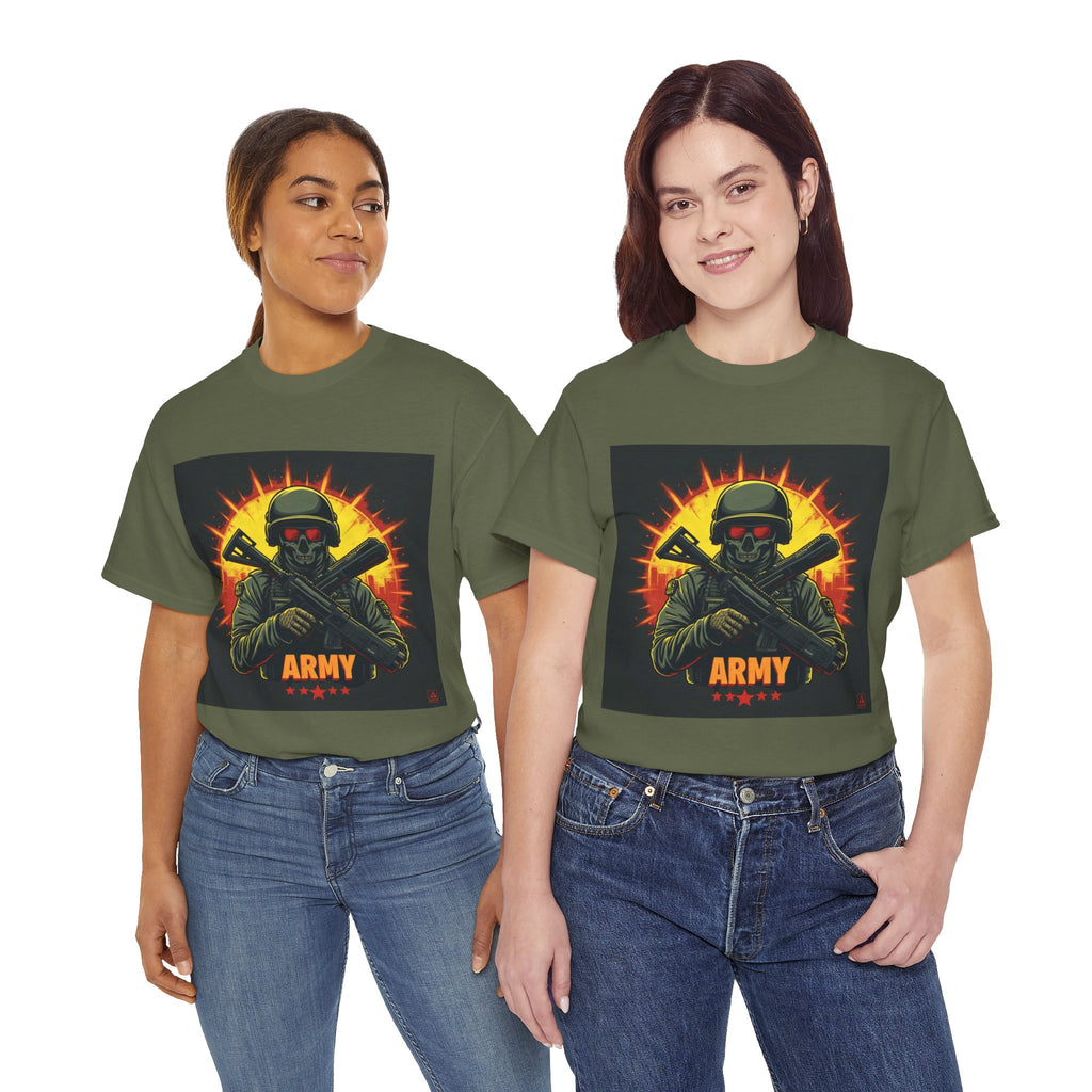 Army Skull Graphic T-Shirt