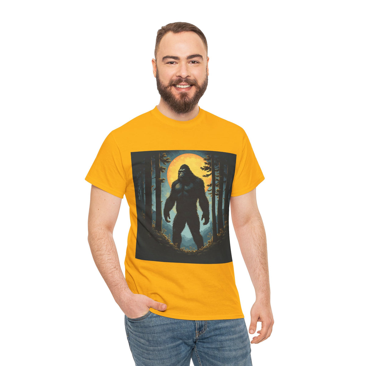 Bigfoot Forest Moon Graphic Tee