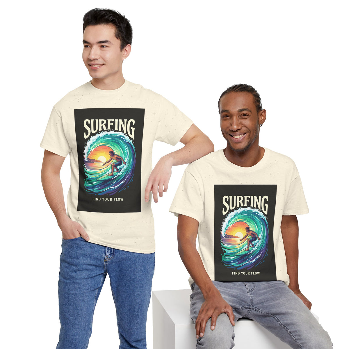 Find Your Flow Surfing T-Shirt | Ocean Adventure