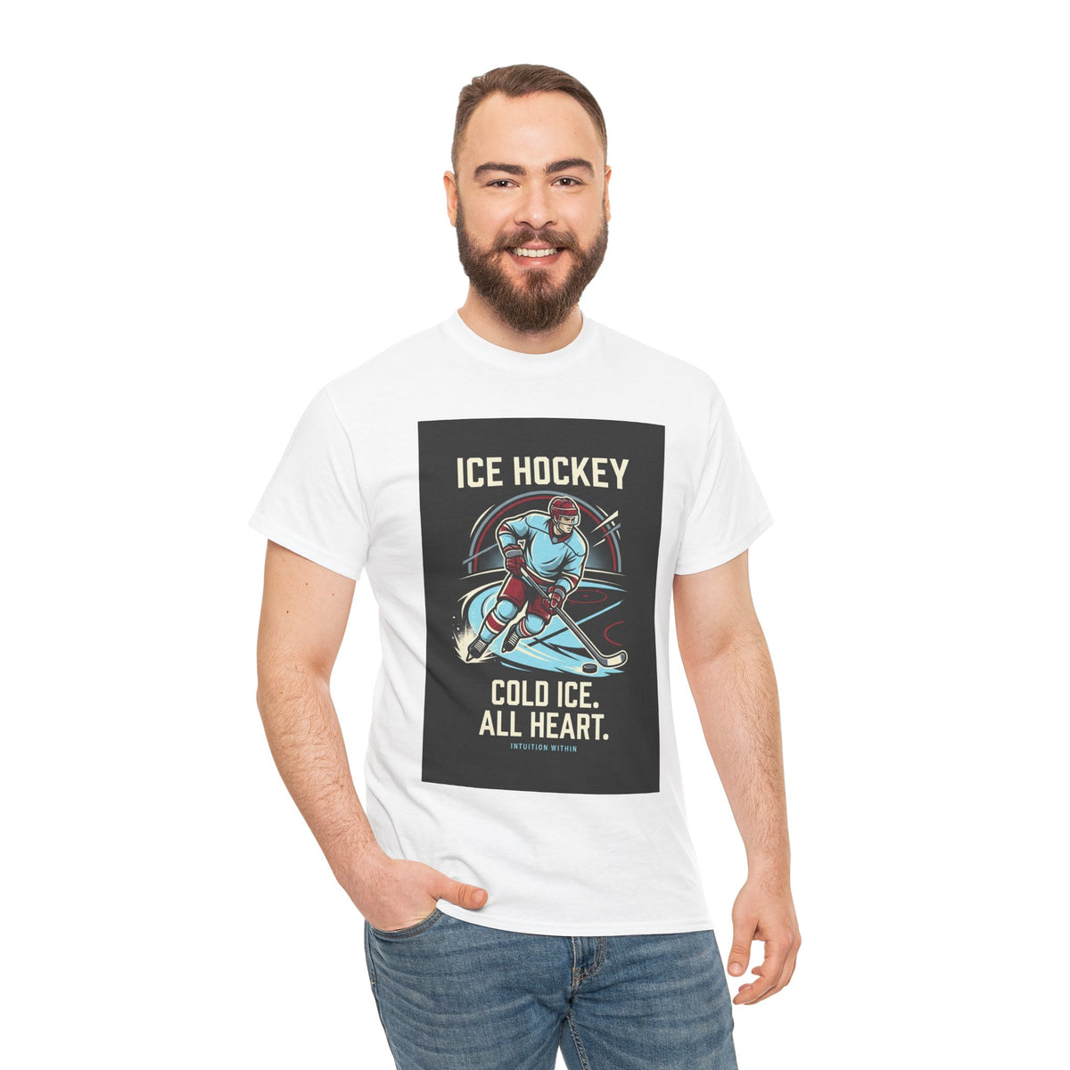 Cold Ice, All Heart Ice Hockey T-Shirt