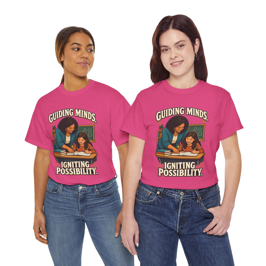 Guiding Minds, Igniting Possibility T-Shirt | Teacher Tribute