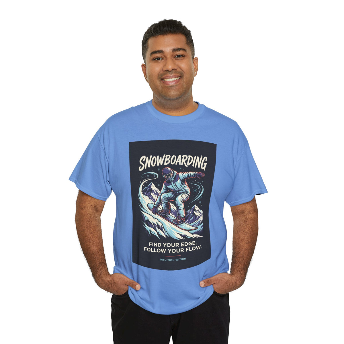 Find Your Edge, Follow Your Flow Snowboarding T-Shirt