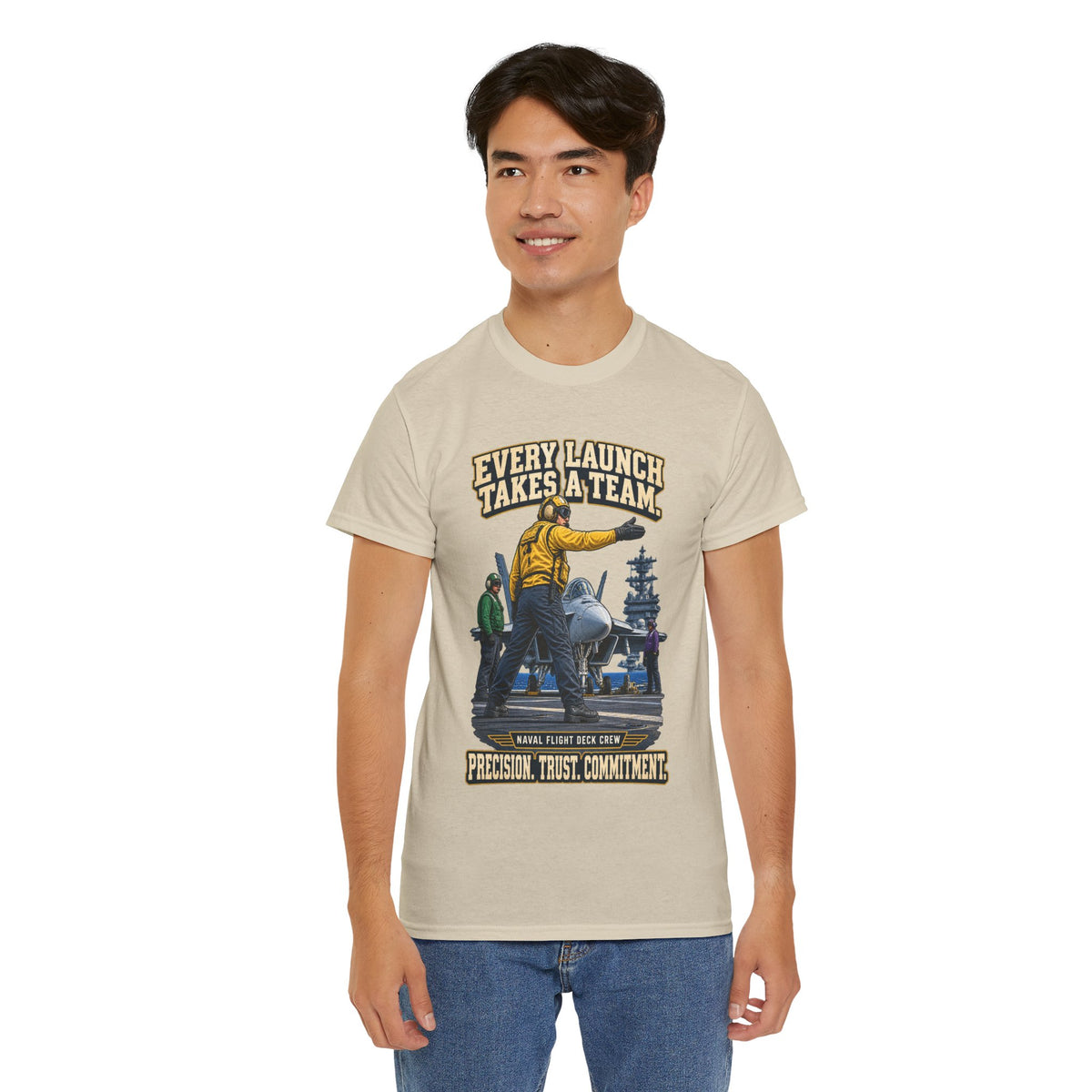 Every Launch Takes a Team T-Shirt | Precision, Trust & Commitment
