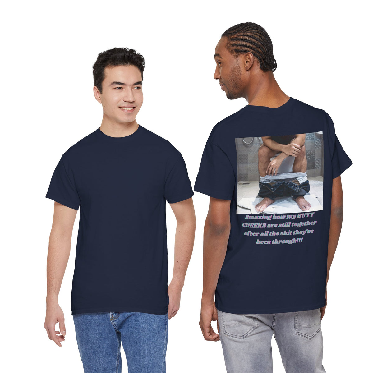 Still Together Bathroom Humor Tee – Back Print | Intuition Within