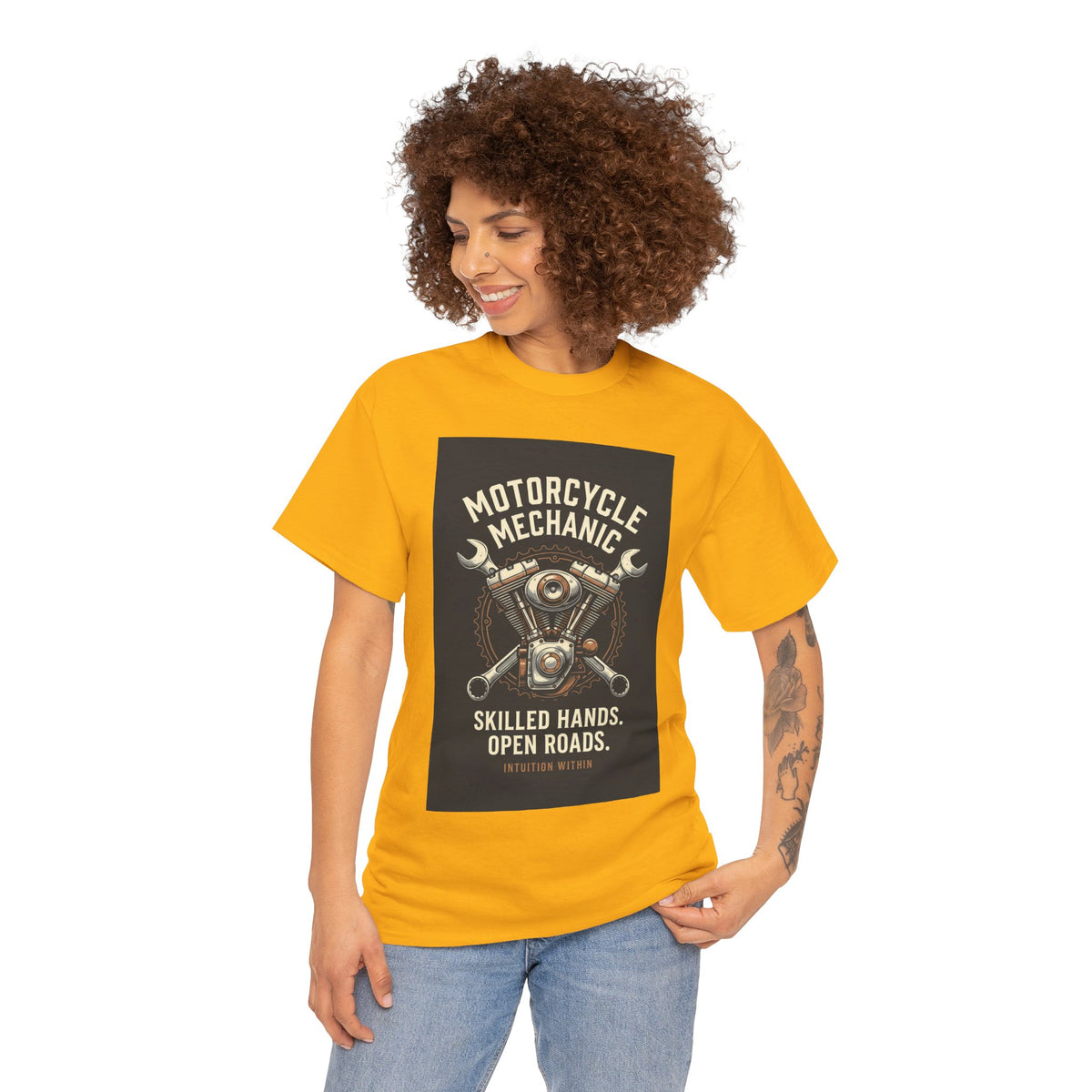 Skilled Hands, Open Roads Motorcycle Mechanic T-Shirt