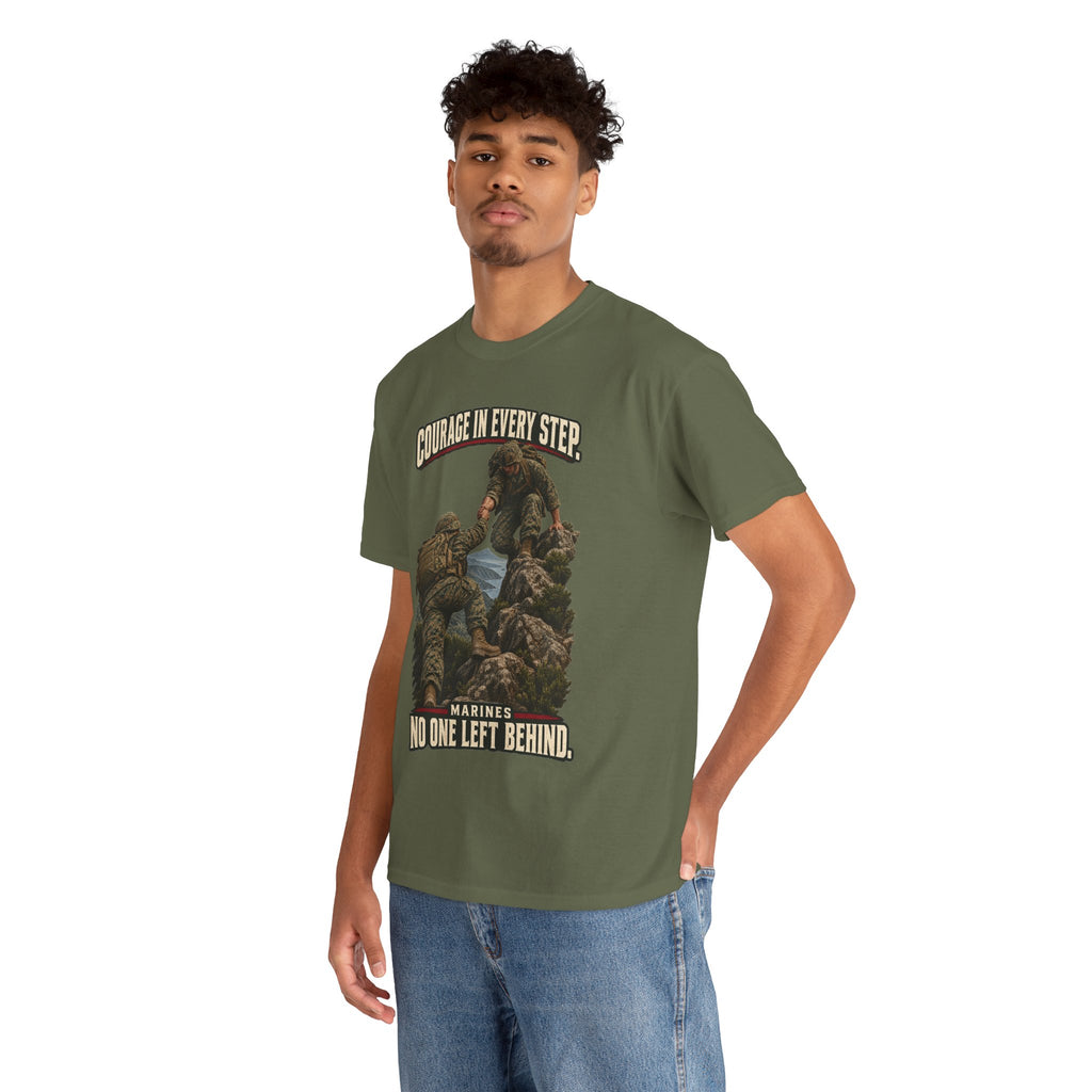 Courage in Every Step T-Shirt | Marines Tribute