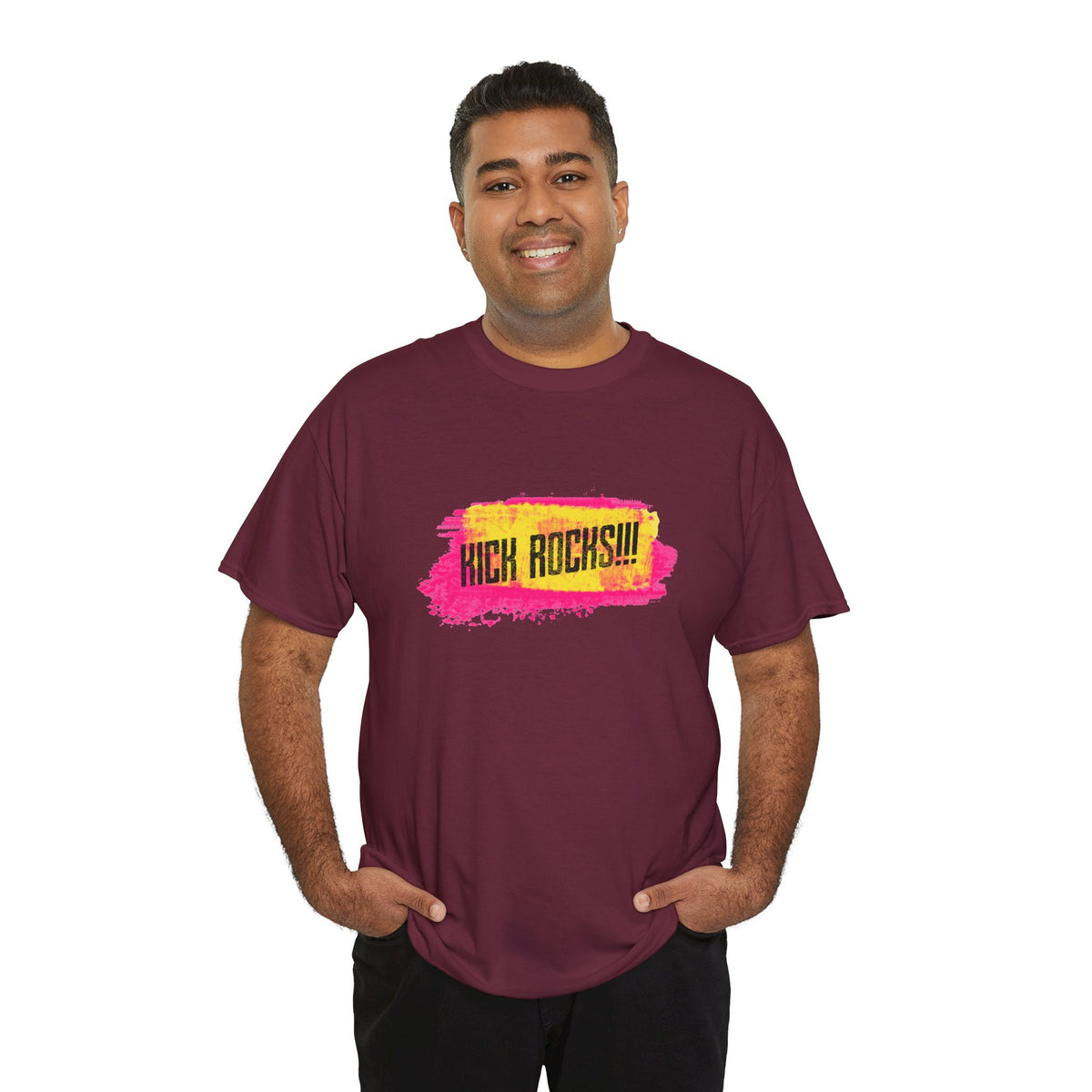 Kick Rocks Brushstroke Tee – Front Print | Intuition Within