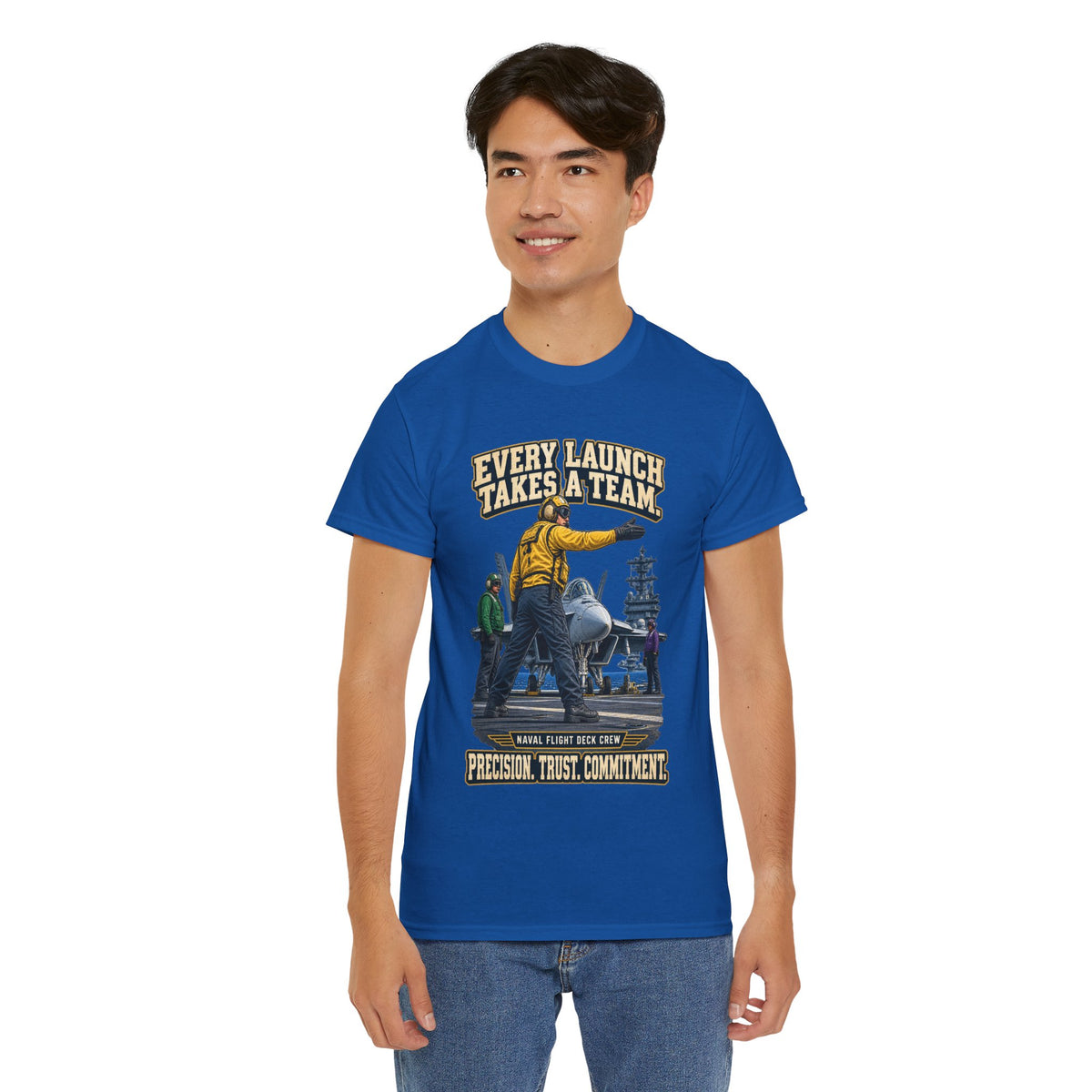 Every Launch Takes a Team T-Shirt | Precision, Trust & Commitment