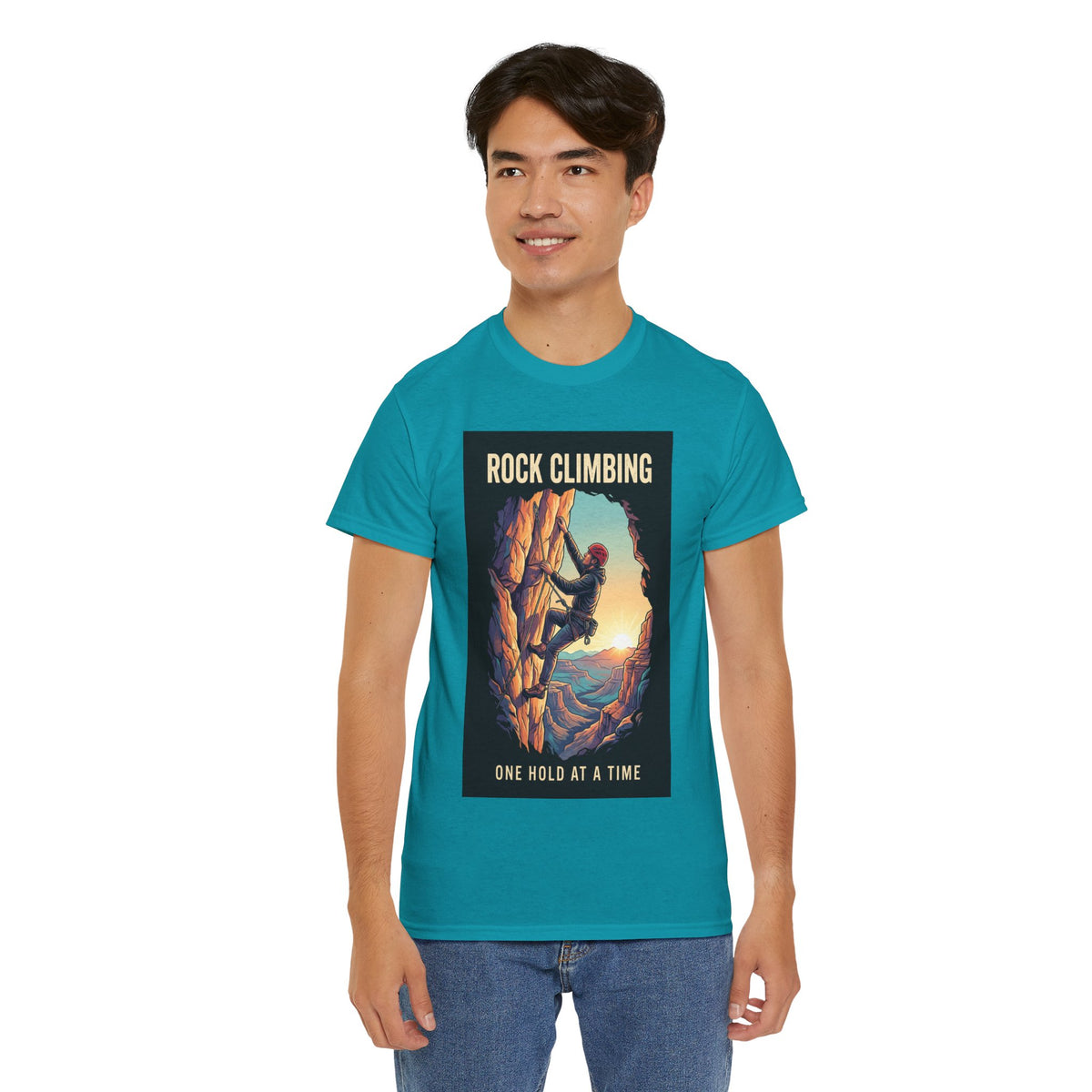 One Hold at a Time Rock Climbing T-Shirt | Outdoor Adventure
