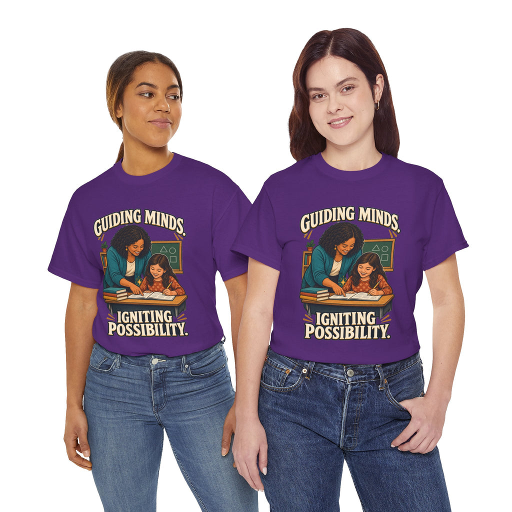 Guiding Minds, Igniting Possibility T-Shirt | Teacher Tribute