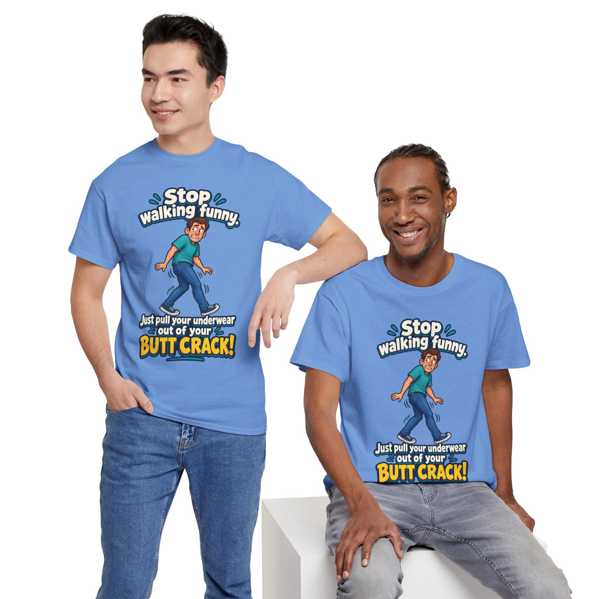 Stop Walking Funny T-Shirt | Cheeky Joke Humor