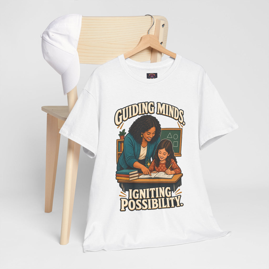 Guiding Minds, Igniting Possibility T-Shirt | Teacher Tribute