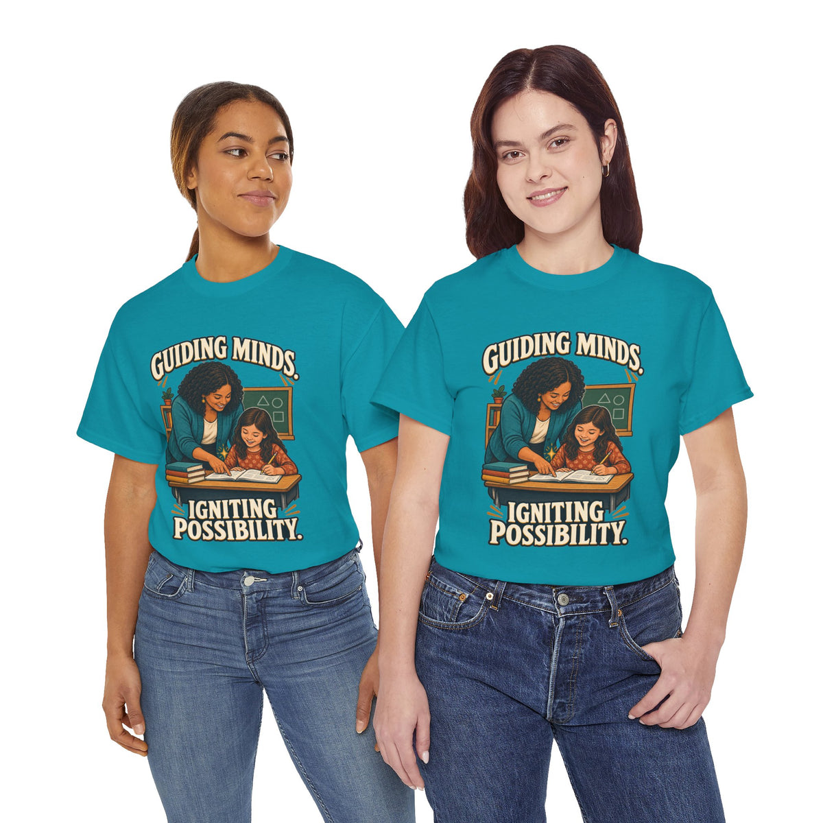 Guiding Minds, Igniting Possibility T-Shirt | Teacher Tribute