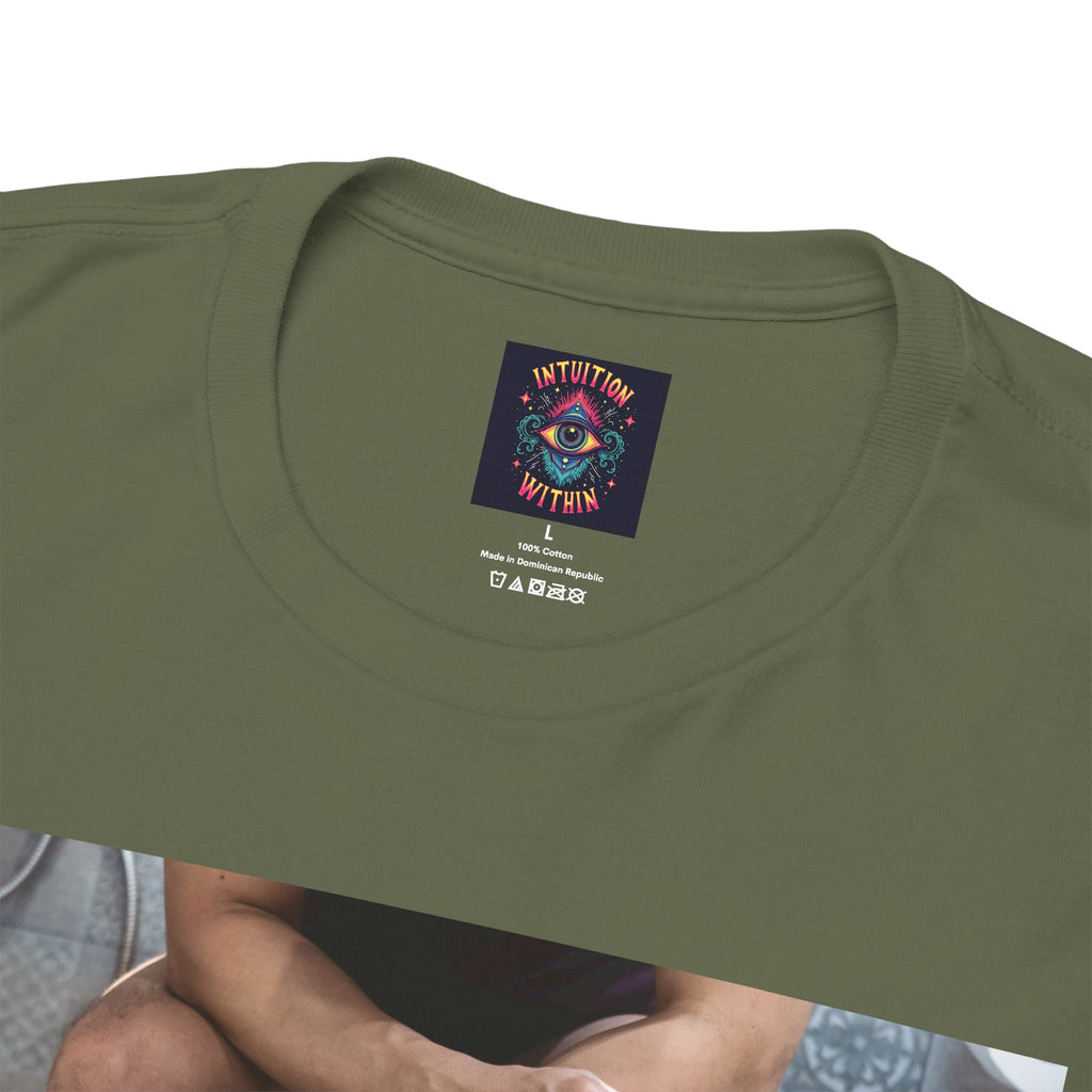 Still Together Bathroom Humor Tee – Male Design, Front Print | Intuition Within