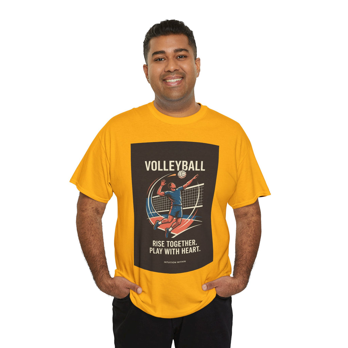 Rise Together, Play with Heart Volleyball T-Shirt