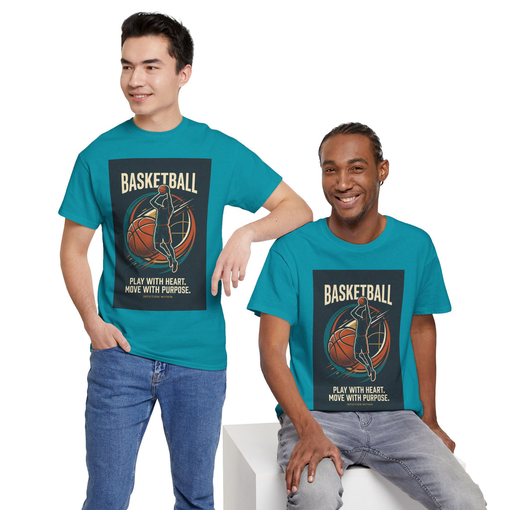 Play with Heart, Move with Purpose Basketball T-Shirt