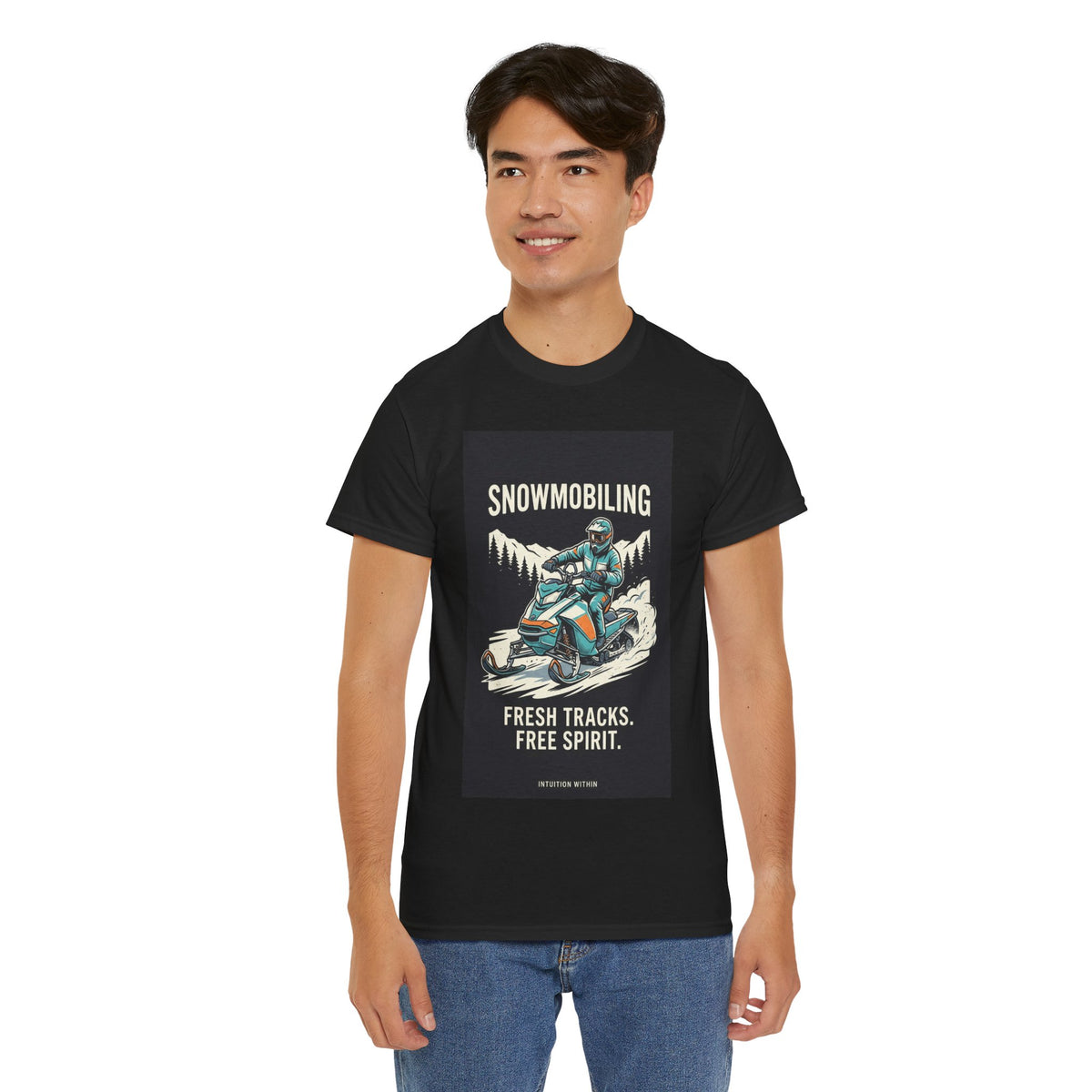 Fresh Tracks, Free Spirit Snowmobiling T-Shirt