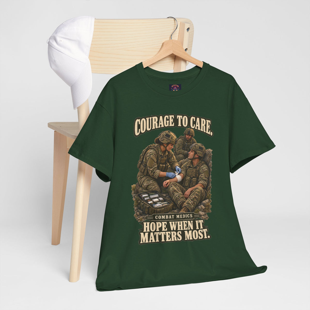 Courage to Care Combat Medic T-Shirt | Military Tribute