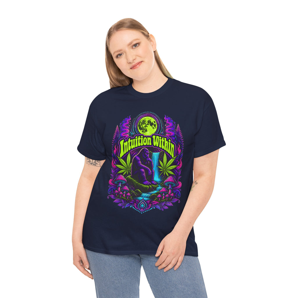 Moonlit Bigfoot Waterfall Graphic Tee