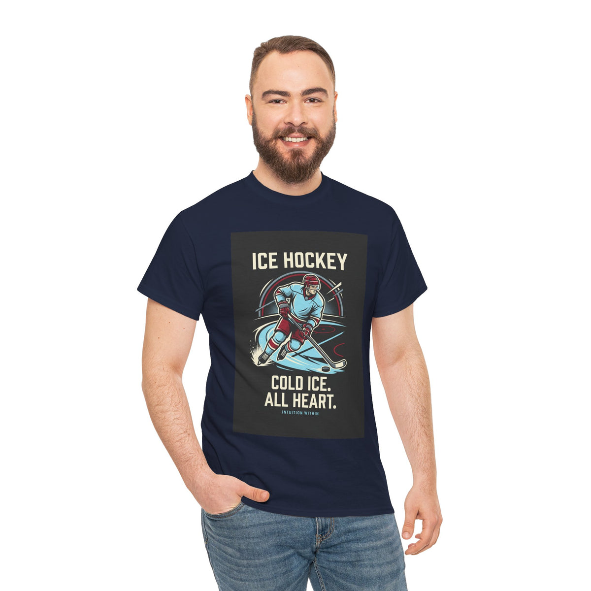 Cold Ice, All Heart Ice Hockey T-Shirt