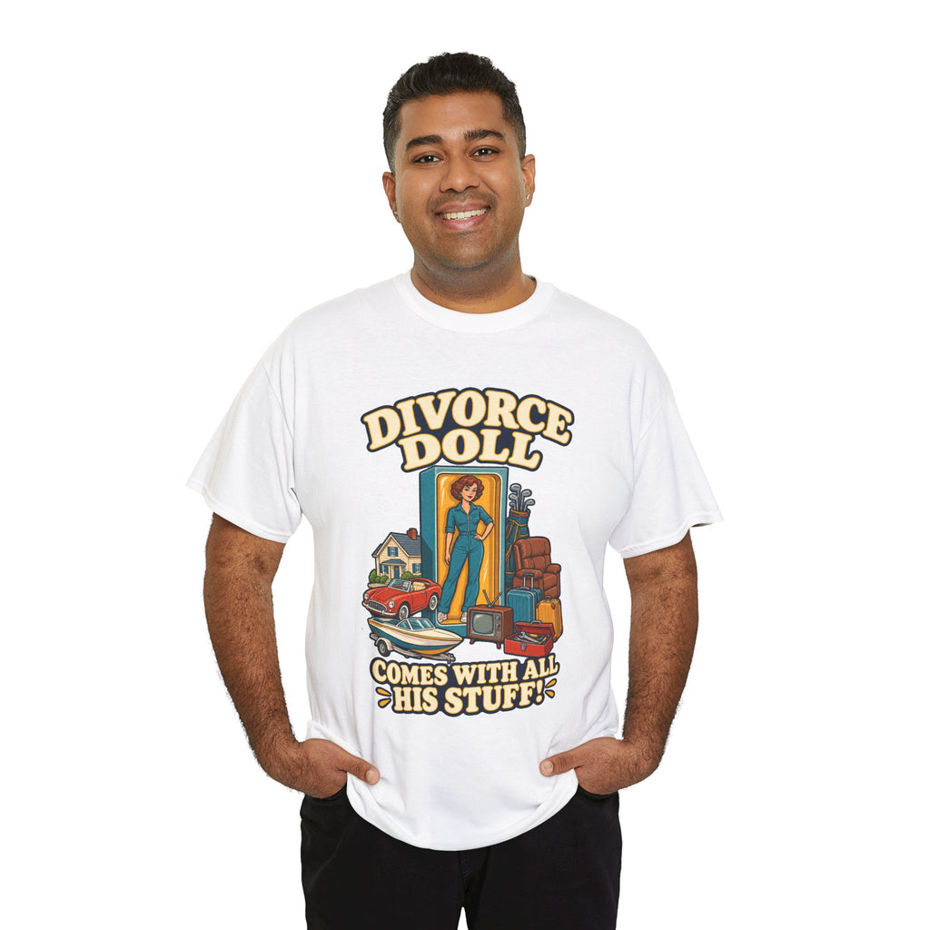 Comes With All His Stuff Funny Divorce T-Shirt