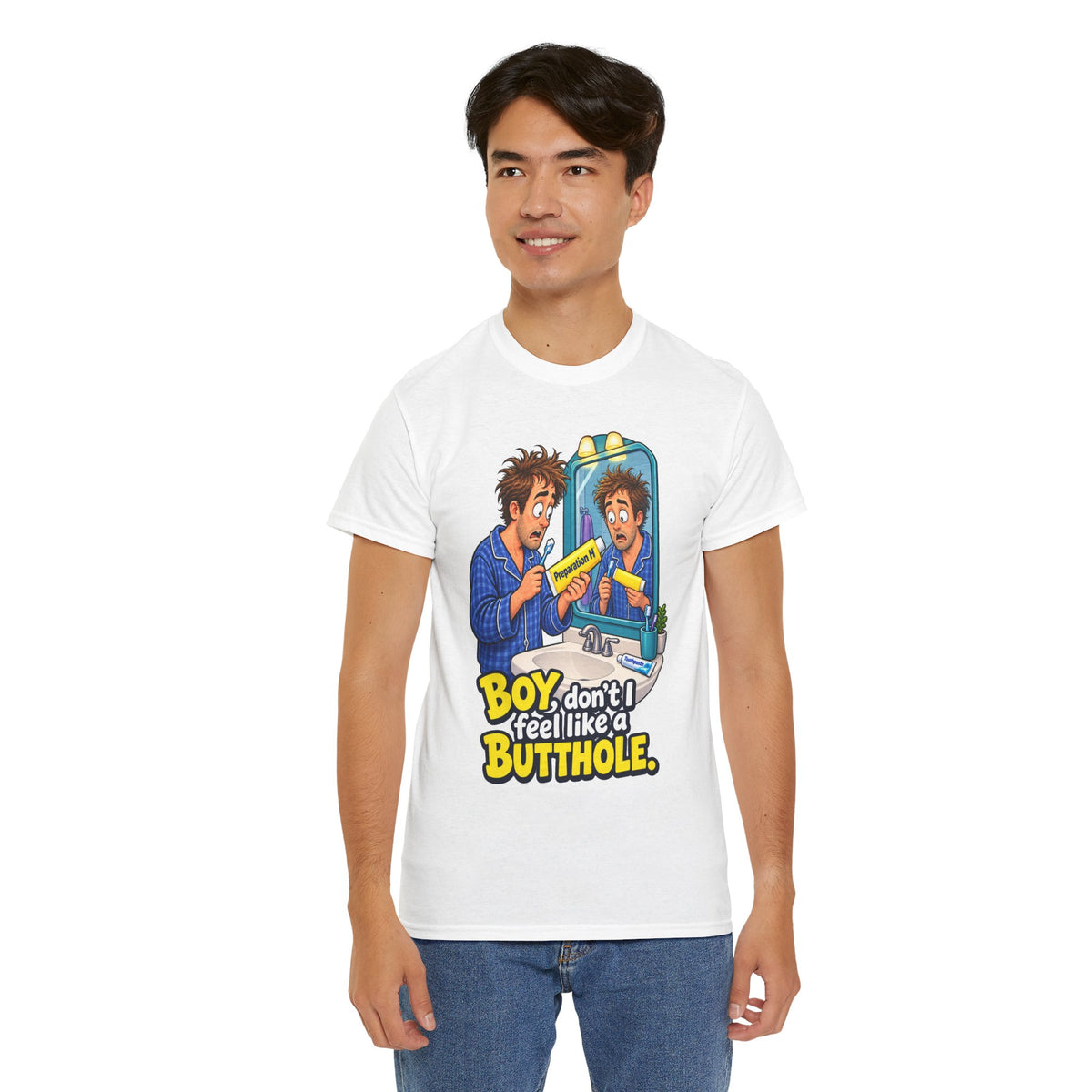 Feel Like a Butthole T-Shirt | Funny Bathroom Humor