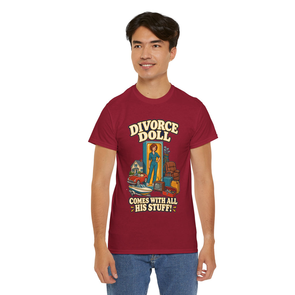 Comes With All His Stuff Funny Divorce T-Shirt