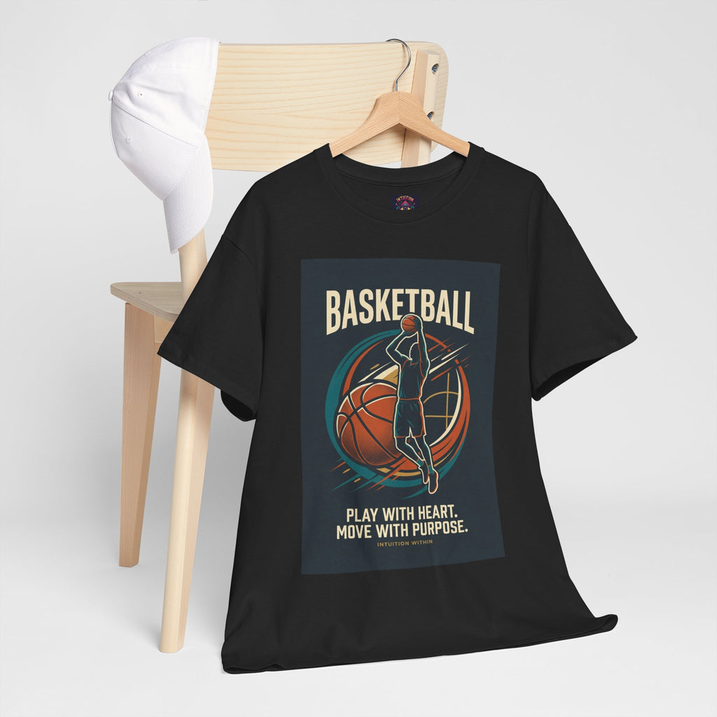 Play with Heart, Move with Purpose Basketball T-Shirt
