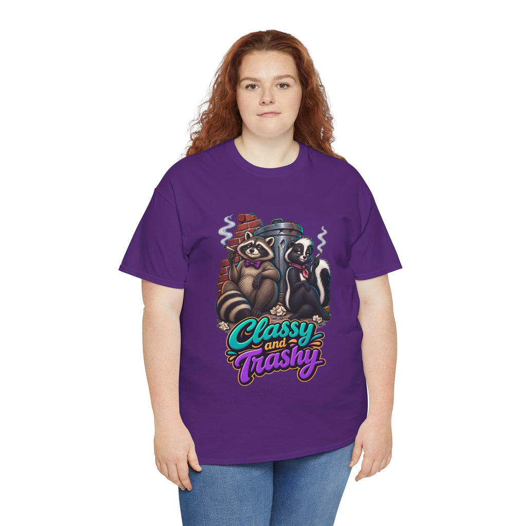 Classy and Trashy Raccoon T-Shirt | Trash Panda Humor