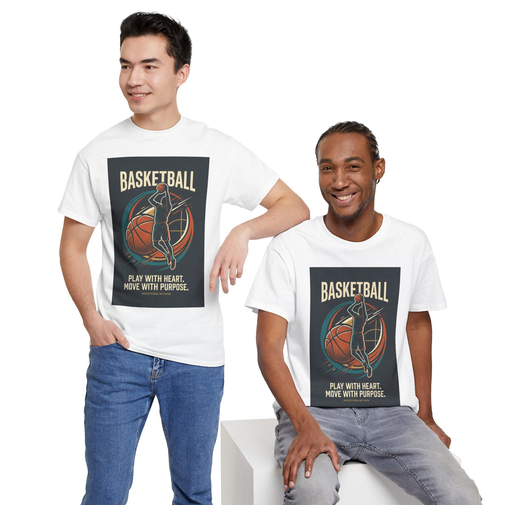 Play with Heart, Move with Purpose Basketball T-Shirt
