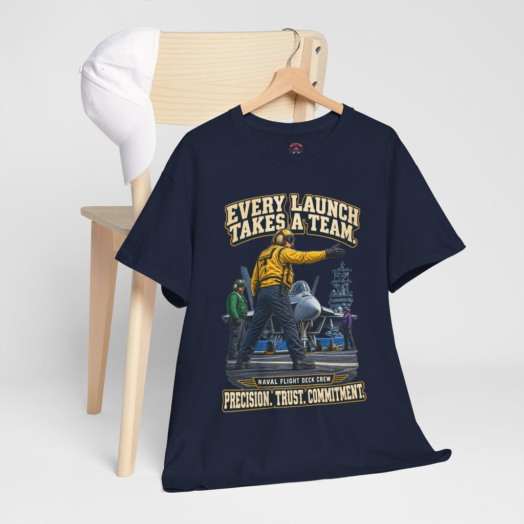 Every Launch Takes a Team T-Shirt | Precision, Trust & Commitment