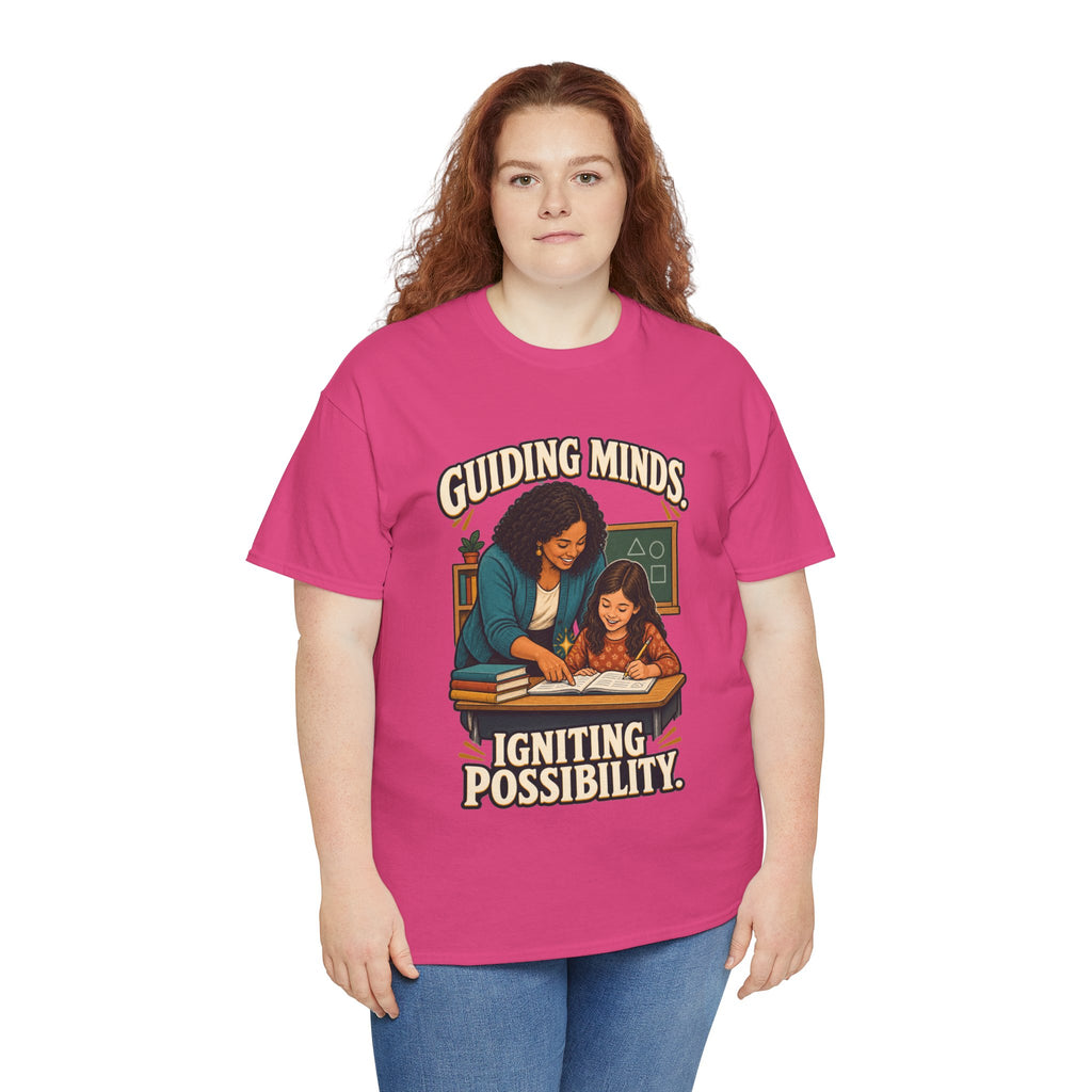 Guiding Minds, Igniting Possibility T-Shirt | Teacher Tribute