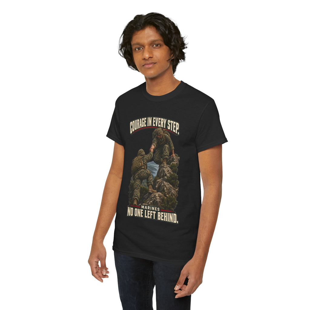 Courage in Every Step T-Shirt | Marines Tribute