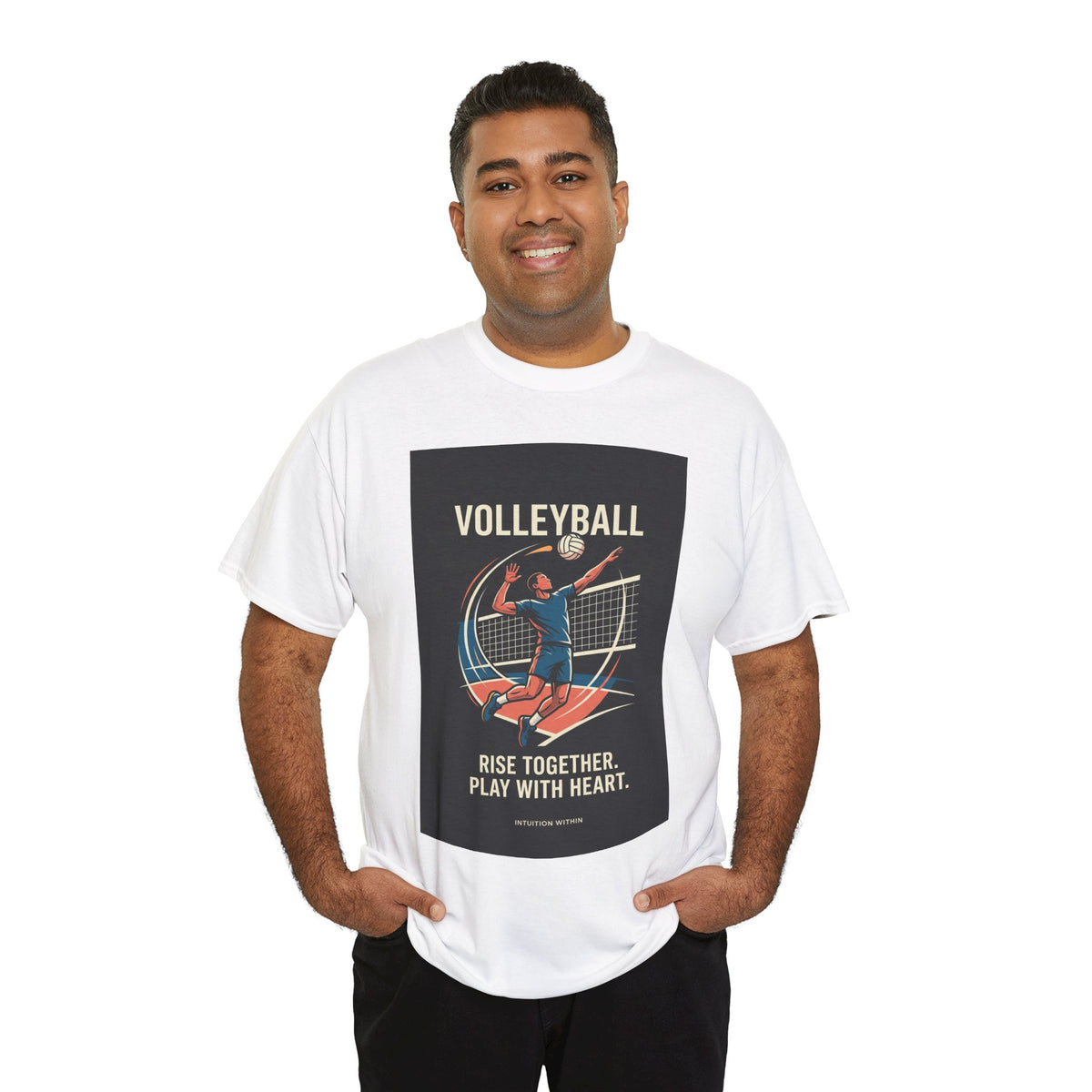 Rise Together, Play with Heart Volleyball T-Shirt