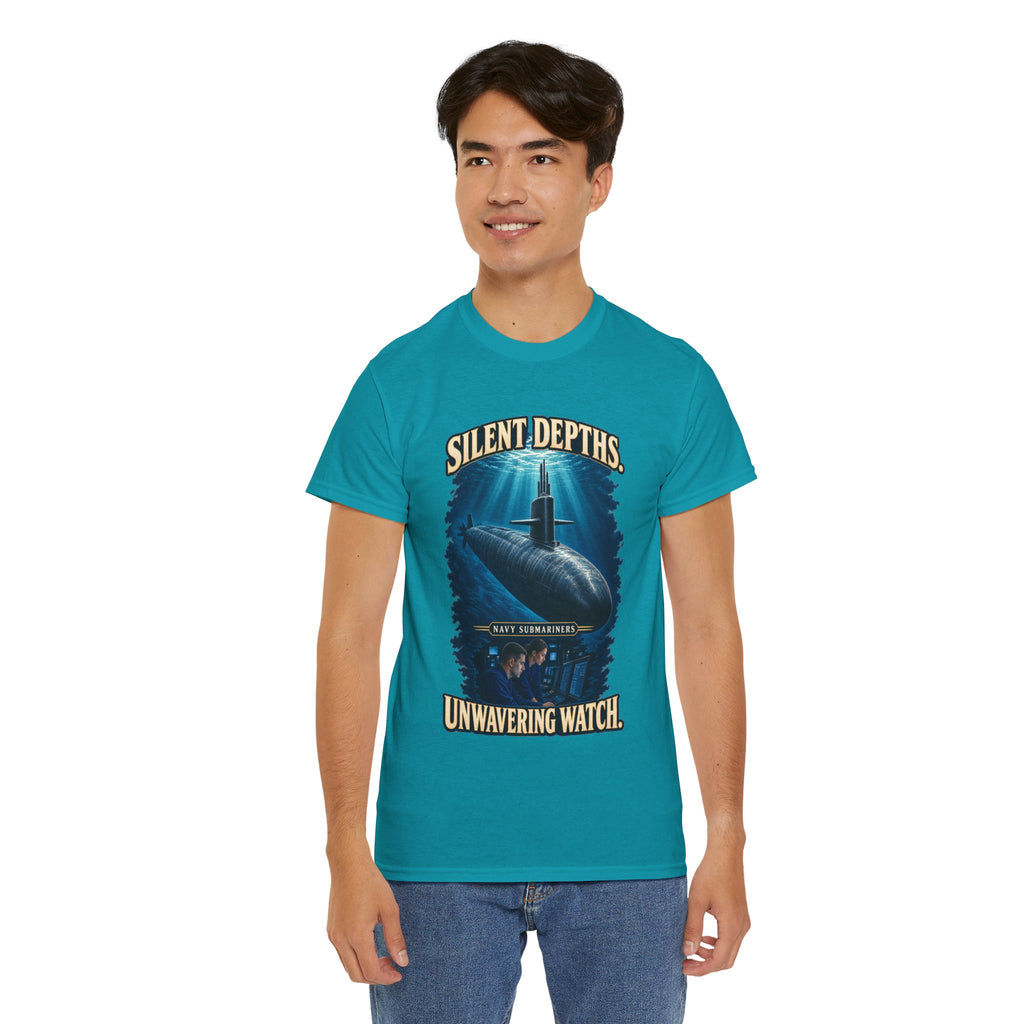 Silent Depths, Unwavering Watch T-Shirt | Submariner Tribute