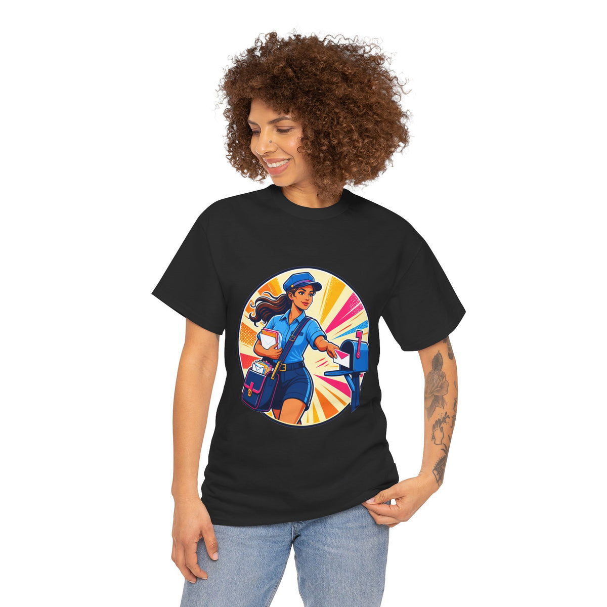 Female Mail Carrier Retro Tribute Tee