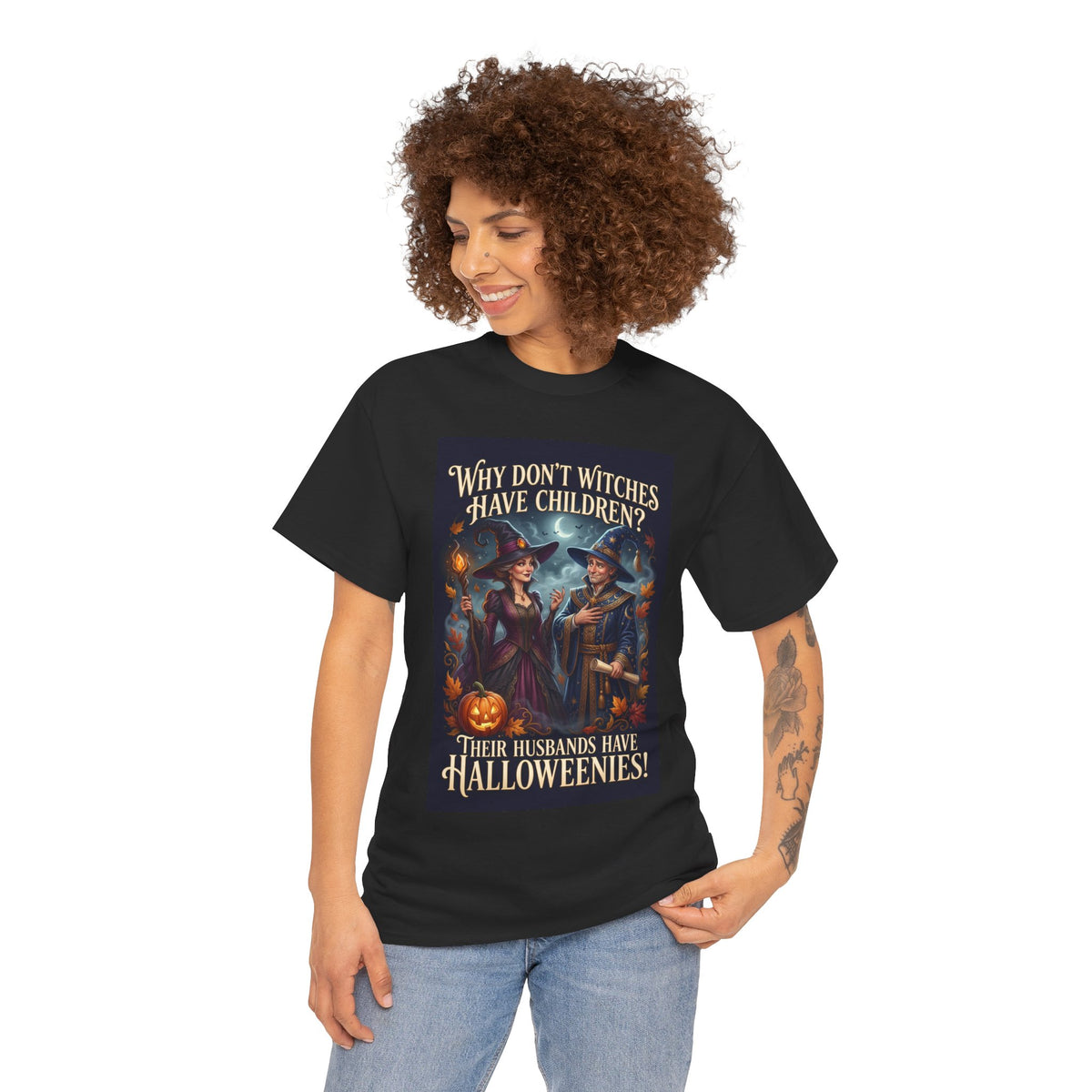 Halloweenies Witch Joke T-Shirt | Cheeky Halloween Humor