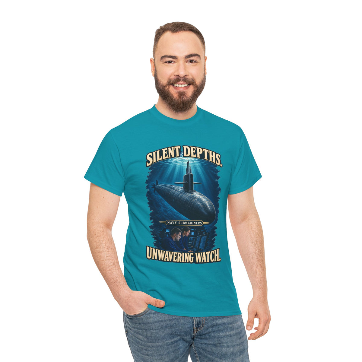 Silent Depths, Unwavering Watch T-Shirt | Submariner Tribute