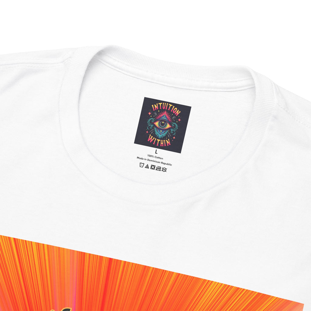 Tree of Life Sacred Geometry Tee – Orange Front Print | Intuition Within