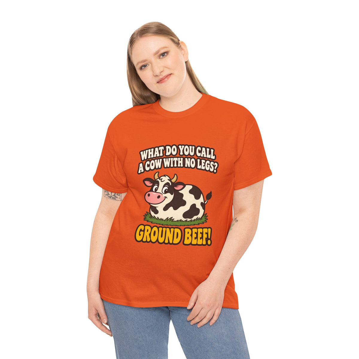 Ground Beef Cow Pun T-Shirt | Dad Joke Humor