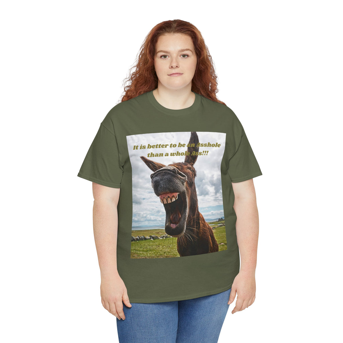 Better Than a Whole Ass Donkey Humor Tee – Front Print | Intuition Within