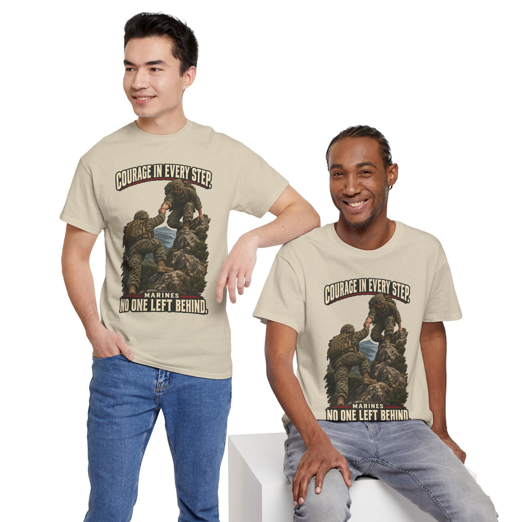 Courage in Every Step T-Shirt | Marines Tribute