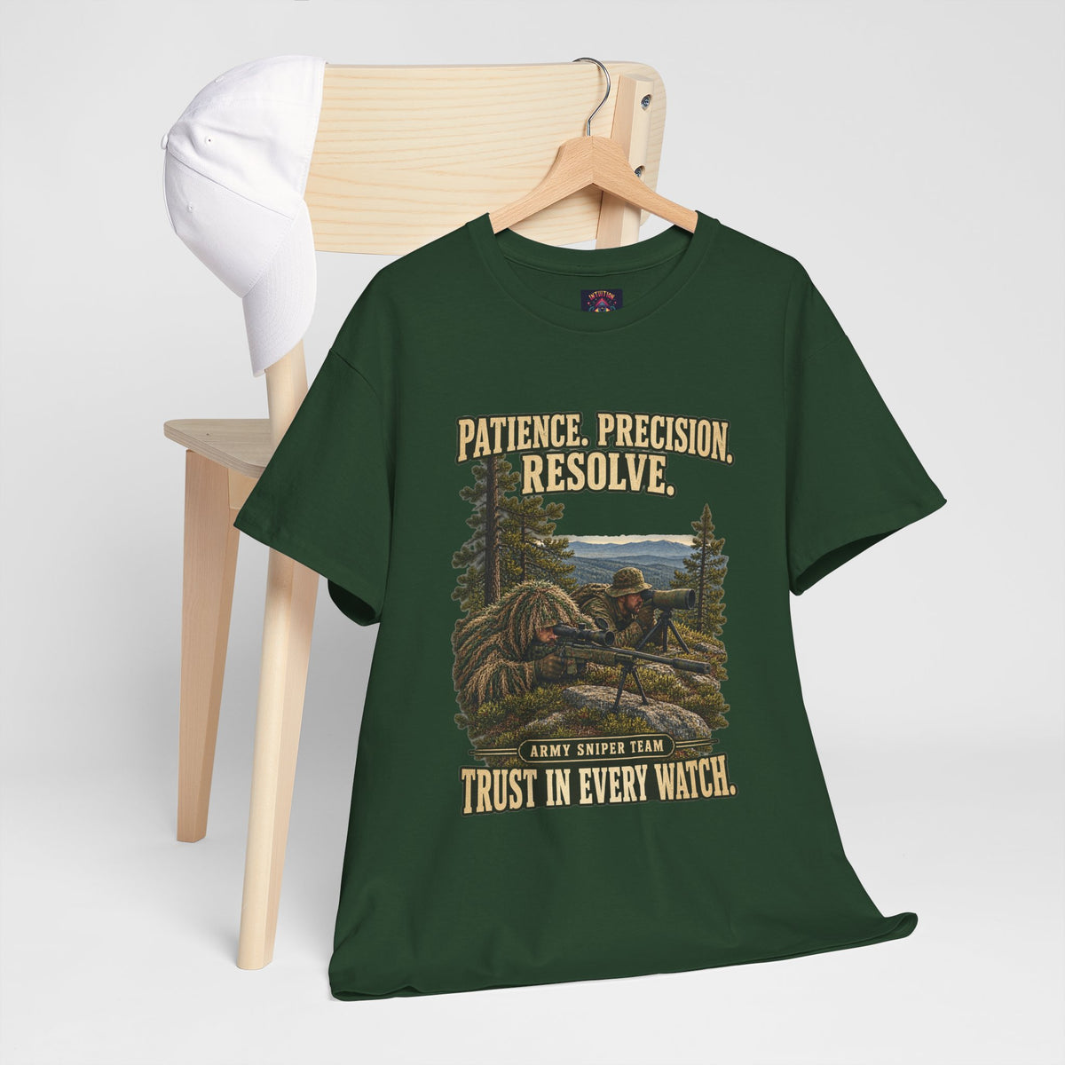 Patience, Precision, Resolve T-Shirt | Army Sniper Team Tribute