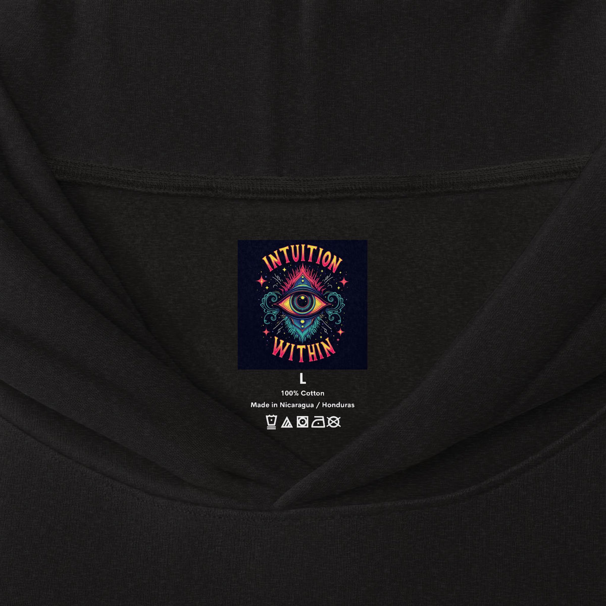 Cosmic Inspiration Hooded Long Sleeve Tee | Intuition Within Signature Series