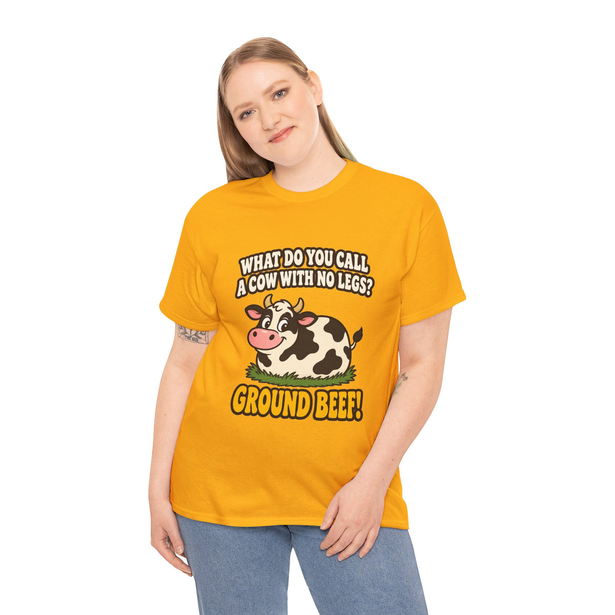 Ground Beef Cow Pun T-Shirt | Dad Joke Humor