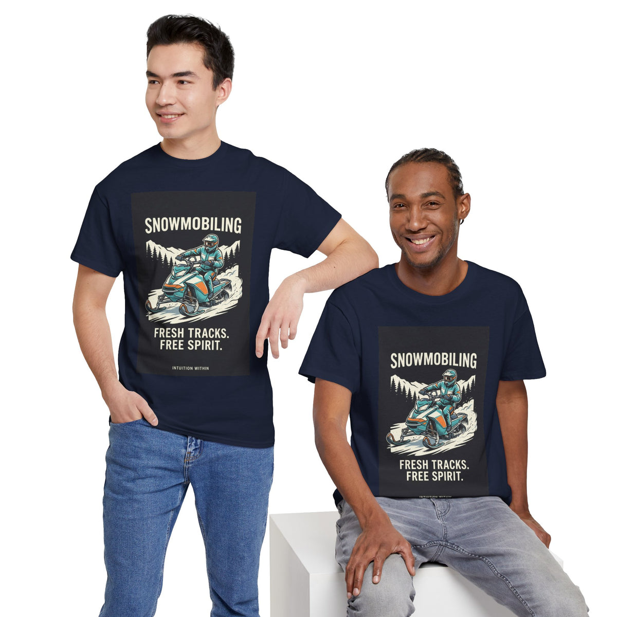 Fresh Tracks, Free Spirit Snowmobiling T-Shirt